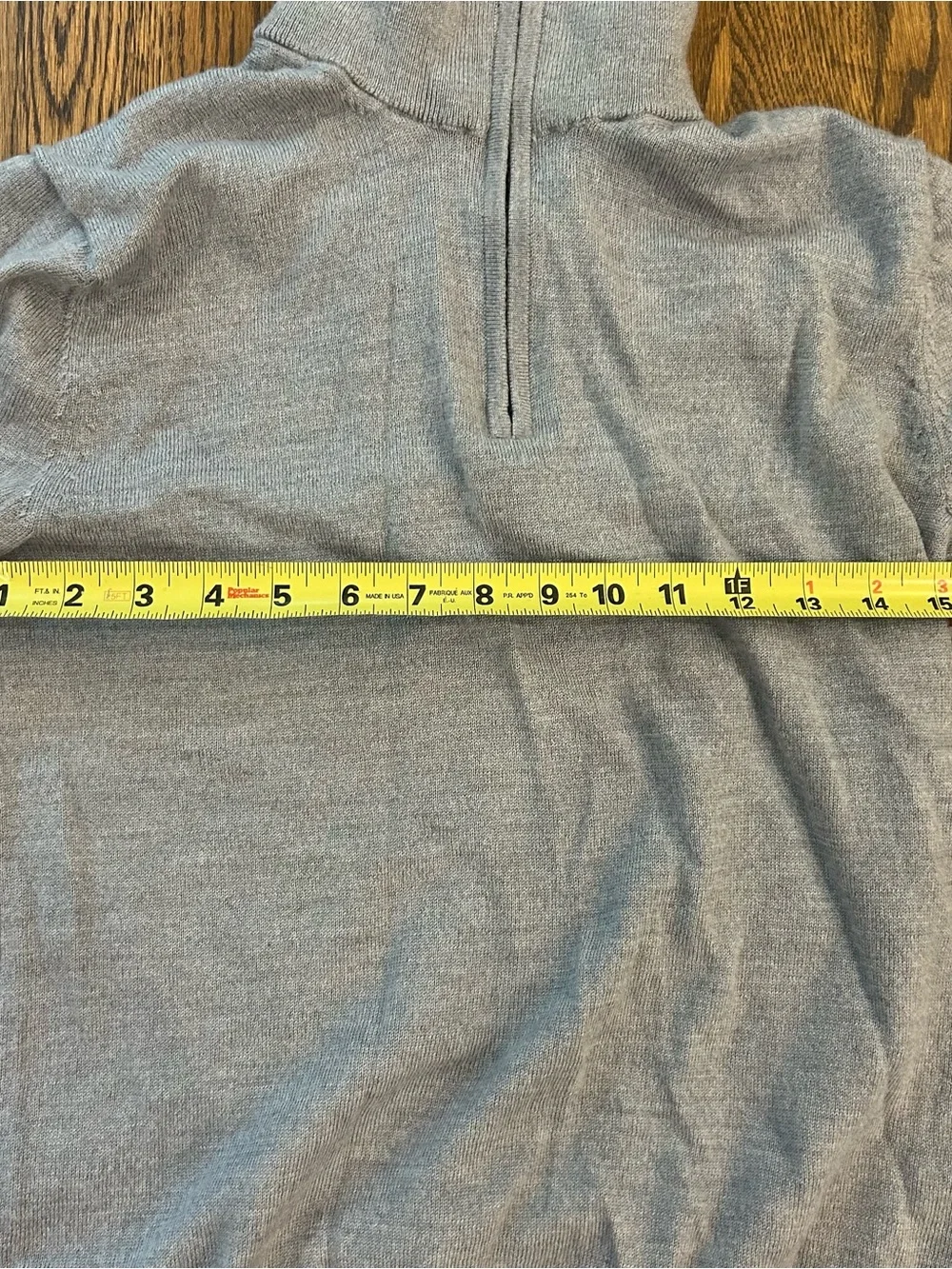 Banana Republic 100% Merino Wool Quarter Zip Sweater